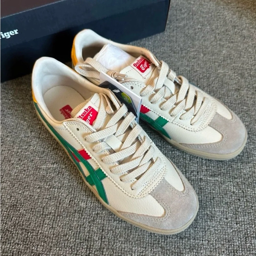 Onitsuka Tiger Tokuten White Beige Red Green - Picture 3 of 7